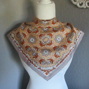 Fanciful flowers 1970s scarf